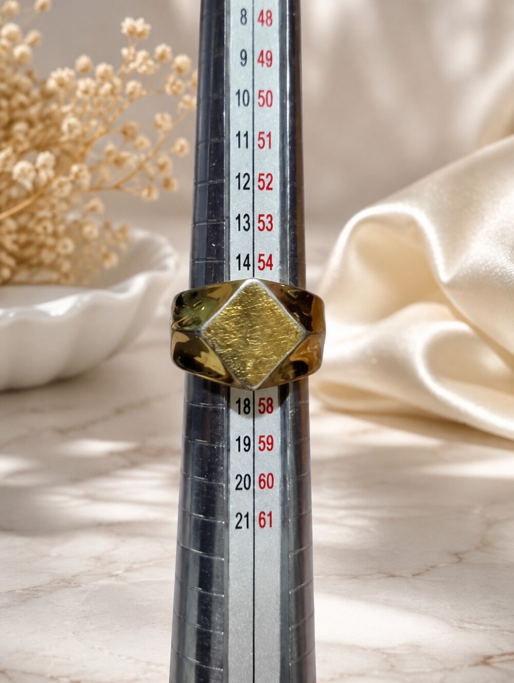 Vitaly Gold-Plated Men’s Ring – Stainless Steel